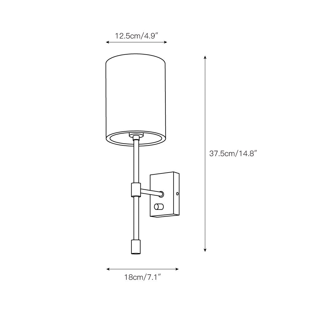 Stoff Modern Minimalistisch Wandleuchte - Image 3