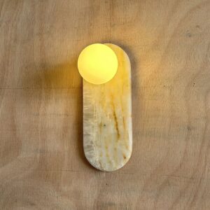 Alternative view of Nordic Art Weißer Marmor Jade Wandleuchte