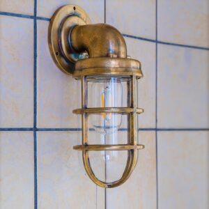 Alternative view of Glas Vintage Industrial Wandleuchte